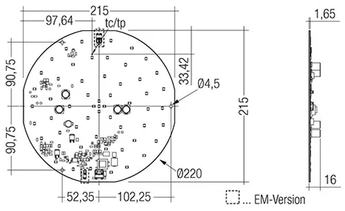 CLE AC G2 220mm 2500lm 840 ADV, LED Engine Integrated 89800516  Tridonic CLE